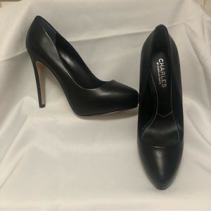 Charles David Frankie 5 inch Heels Black Leather